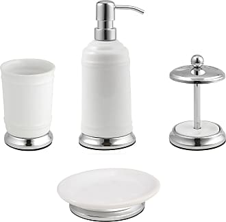 elegant design Modern Soap Dispenser White with Stainless Steel Pump CALERO WHITE 