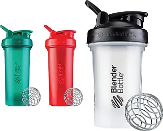 28 Oz. Classic Shaker Bottle - Clear/Red Lid - Shaker Bottles with