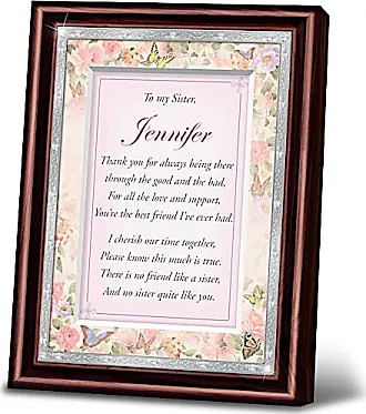 White Floral Pattern Canvas 4x6 inch Wood Decorative Picture Frame -  Foreside Home & Garden