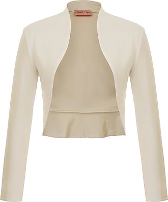 Ladies Cardigan Wrap Top Long Sleeve Bolero Shrug Size 8 10 12 14 