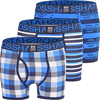 3 Pack Mens Crosshatch Designer Boxer Shorts 'Firestorm' Boxers Underwear Trunks Gift Set 