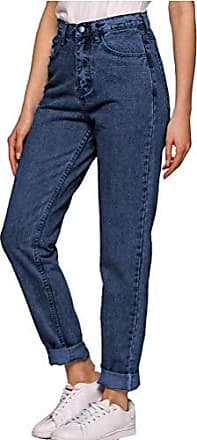 Minetom Femmes Denim Pantalon Stretch Elastique Slim Fit Jeans Pantalons Casual Push Up Straight Pants