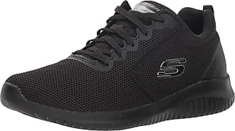 ladies black sketcher trainers