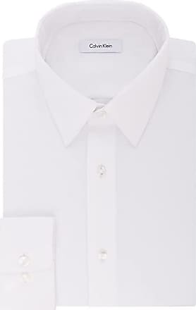 Calvin Klein Men's Stretch Cotton Monogram Logo Stripe Button Down Shirt,  Brilliant White at  Men's Clothing store