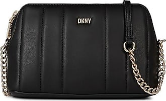 DKNY Lexington Dome Crossbody, Black/Gold: Handbags