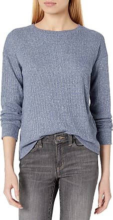 Daily Ritual Womens Cozy Knit Open Crewneck Pullover