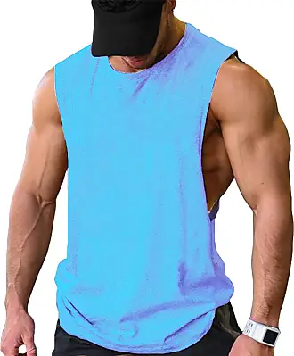 COOFANDY Men's Fishnet Mesh Tank Top with Hoodie and Pocket | Sexy  Transparent Muscle Workout Shirt