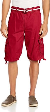 mens burgundy cargo shorts