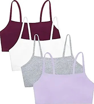 Fruit of the Loom womens Spaghetti strap Pullover Sports Bra, 3-Pack 