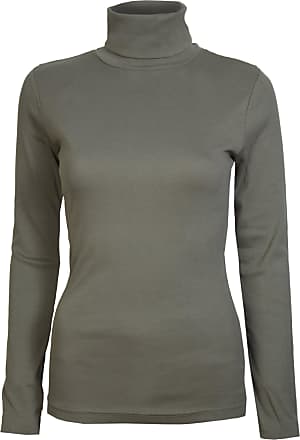 Brody & Co Womens Roll Necks Ladies Polo Neck Tops Exclusively Plain Winter Ski Quality Stretch Jersey Cotton