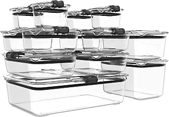 Prepara Evak Super Savor 1 Qt. Clear SAN Plastic Round Airtight Food  Storage Container with Green Push Down Lid 3054-SM