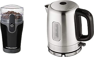 Hamilton Beach Fresh Grind 4.5oz Electric Coffee Grinder for Beans Stainless Steel 49981A Fast Brewing Spices and More Stainless Steel & Hamilton Beach Scoop Single Serve Coffee Maker 