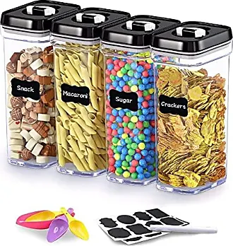 32pcs Airtight Food Storage Containers Set, BPA Free Plastic Kitchen and  Pantry Organization Canisters with Lids for Cereal, Dry Food, Flour and  Sugar, Includes 32 Labels