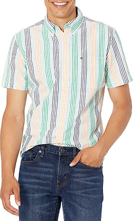 Tommy Hilfiger Bayhead Blue Monterey Stripe Short Sleeve Henley Shirt XL