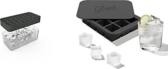  W&P Peak Silicone Everyday Ice Tray w/ Protective Lid, Charcoal, Easy to Remove Ice Cubes, Food Grade Premium Silicone