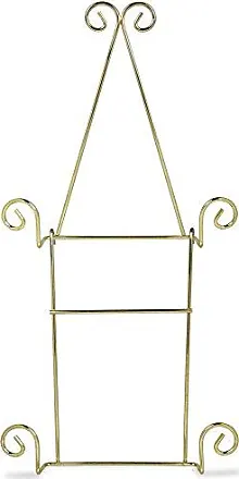 BANBERRY DESIGNS Wire Easel Display Stand - Twisted Brass Metal - 6 Inch -  Pack of 2