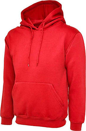 Uneek Clothing Mens Plain Classic Hooded Sweatshirt XXX-Large Brown 