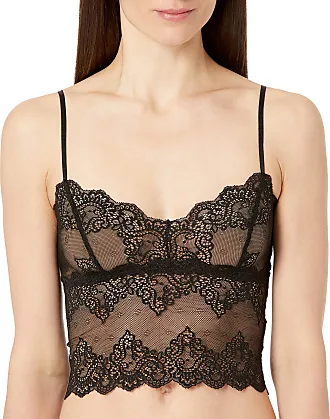 Only Hearts So Fine with Lace Racerback Bralette Black MD at  Women's  Clothing store