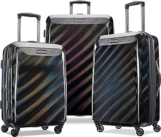 American Tourister American Tourister Moonlight Hardside Expandable Luggage with Spinner Wheels, Iridescent Black, 3-Piece Set (21/24/28)