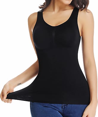 RAINED-Womens Waist Cincher Tummy Control Shapewear Compression Vest Invisible Body Shaper Camisole Tank Slimming Top 
