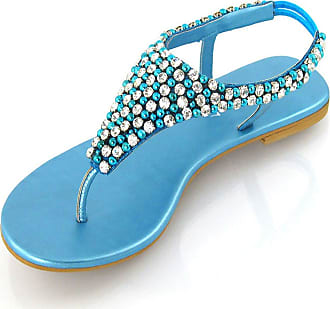 Shoes Sandals Flip-Flop Sandals Gold & Gold Flip-Flop Sandals turquoise casual look 