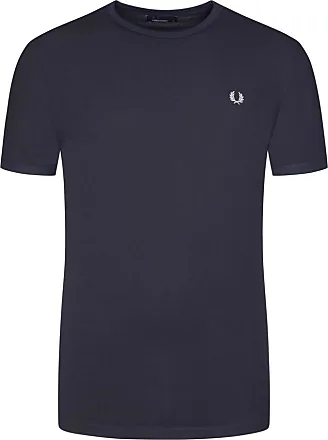 Fred Perry Unifarbenes T-Shirt mit Logo-Stickerei