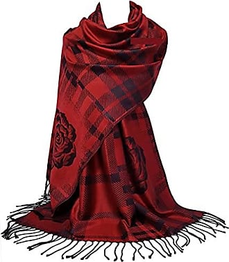 Élégant foulard rouge en soie pure joli foulard de femme / châle / étole / enveloppe 200cm x 55cm Accessoires Echarpes et étoles Bandanas enveloppement en soie de luxe 