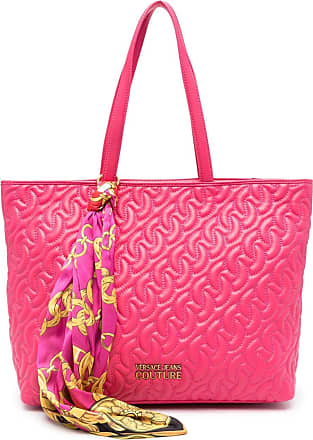 Woman shoulder bag Versace Jeans Couture multicolour pink faux leather  crossbody 8052019075588