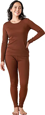  LAPASA Womens 100% Merino Wool Base Layer Set Midweight Thermal  Underwear Long John Top & Bottom Warm Cold Weather L91 Large 2