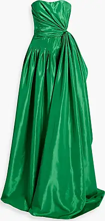 Vibrant Green Pleated Dress In Laguna