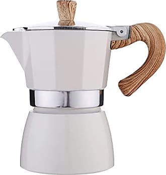 Stove Top Espresso Cuban Coffee Maker pot Cappuccino Latte 3 Cup Cafetera Cubana, Silver