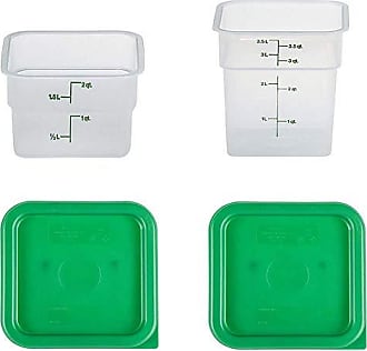 Cambro CamSquare 8 Quart Food Container with Lid, 2-count