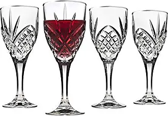 MyGift 14 oz Modern Slanted Christmas Colored Stemmed Wine Glasses  Drinkware, Holiday Multicolored Metallic Angled Accent Drinking Glass Cups,  Set of