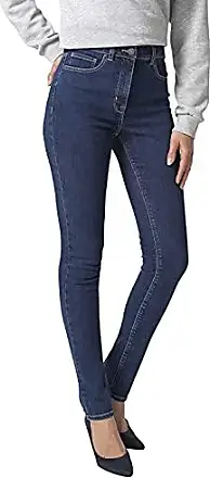Damart - Pantalon Denim Taille Haute pour Femme, Coupe Ajustée, Gris Clair,  36 : : Mode