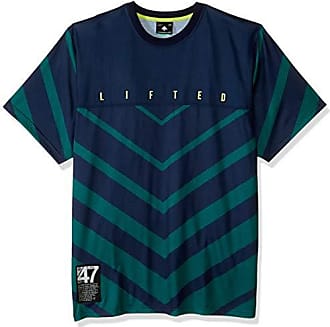 LRG Lifted Research Group turquoise blue raglan long sleeve t shirt Large XL 2XL