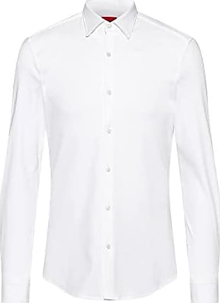 Chemise à logo brodé Coton BOSS by HUGO BOSS pour homme en coloris Blanc Homme Chemises Chemises BOSS by HUGO BOSS 