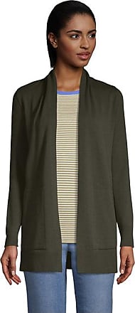 Lagenlook Lightweight Cotton Net Khaki Green Open Front Cardigan One Size Plus 