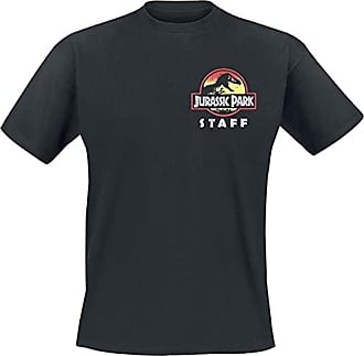 Jurassic Park Officiellement sous Licence Distressed Logo Hommes T-Shirt Noir