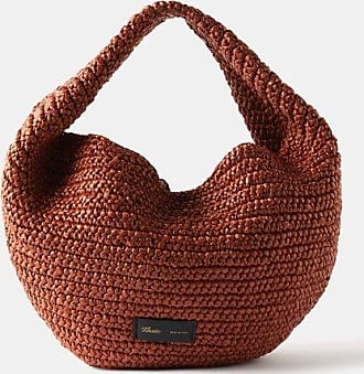 Tory Burch Kira Small Crochet Raffia Shoulder Bag in Natural