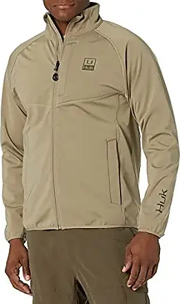 HUK Men's Standard ICON X Superior Hybrid Jacket  Water Resistant & Wind  Proof, Black, Small at  Men's Clothing store