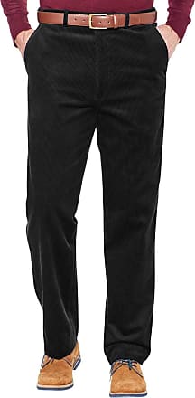 Chums Mens Corduroy Cotton Trouser Pants with Hidden Extra Waistband 
