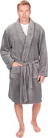 Pierre Roche Mens King Big Size Dressing Gown Robe Snuggle Fleece Plus Sized 3XL-5XL 
