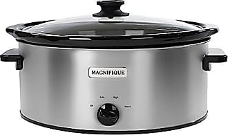 Magnifique 4-Quart Rectangle Casserole Slow Cooker, Black - On