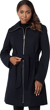 MICHAEL Michael Kors Black Asymmetrical Wool Coat 4 