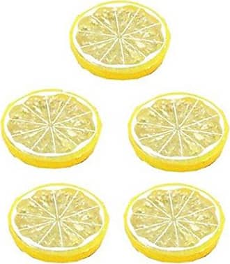 10PCS dekorative künstliche Kunststoff Zitrone Tabelle Dekors gefälschte Frucht