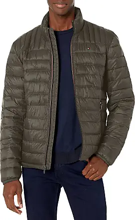Tommy Hilfiger Men Grey Solid Lightweight Puffer Jacket