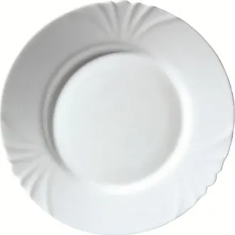Luminarc - Assiette blanche aile noire 19 cm Astre - Luminarc