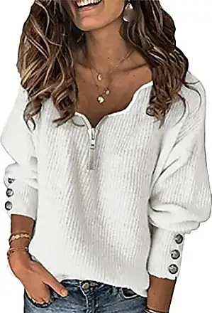 Pull Oversize Femme Hiver Chic Pullover Pull Grosse Maille Tricoté