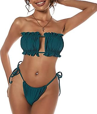 Rabatt 57 % Blau M Pieces Bikini DAMEN Bademode Bikini 