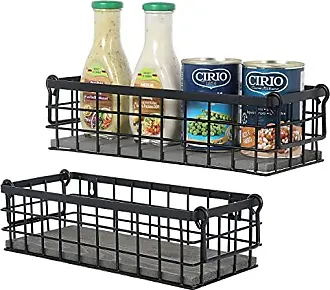 MyGift Rustic Brown Wood Utensil Holder and Napkin Rack with Black Metal Carry Handles and Chicken Wire Front Panel, Dining Flatware Cutlery Storage